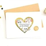 Tarjeta Testigo de Boda Personalízala con tu mensaje Tarjeta Rasca Personalizada (PERSONALIZADA)