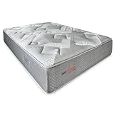 DUÉRMETE ONLINE - Colchón Viscoelástico Híbrido Box Hybrid con Núcleo de Muelles Ensacados, Confort Óptimo, Grosor 26cm, Firmeza Intermedia, Antiácaros Antibacteriano e Hipoalergénico 90 x 190