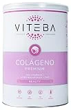 Colágeno Premium Viteba Beauty | 330 gr | Colágeno en Polvo con Vitaminas | Cuidado de la Piel, Cabello, Uñas, Dientes y Encías | Piel Luminosa y sin Arrugas | Ayuda a regular la Actividad Hormonal