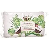 Dermobaño Esponja Jabonosa Desechable. Esponja de Baño de Un Solo Uso con Gel Dermatológico e Hipoalergénico. Aroma a Coco. 10 Unidades