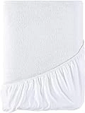 Utopia Bedding Protector Colchón 135 x 190 x 40 cm Impermeable, Certificación Oeko-Tex Funda Colchón, Cubre Colchón Transpirable, Elástico En Todo El Contorno