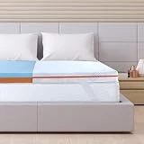 Maxzzz Topper Viscoelástico Gel 135x190x7.5cm - Cubrecolchón con Funda Hipoalergénica, Gel Infundido, Colchón de Alta Densidad, Diseño Ventilado, Antiácaros y Transpirable, con Funda Extraíble