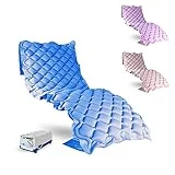 Mobiclinic, Colchón antiescaras de Aire alternante, Modelo Mobi 1, con Motor compresor, PVC médico ignífugo, Marca Española, para escaras de Grado I, 200 x 90 x 7, 130 Celdas, Color Azul