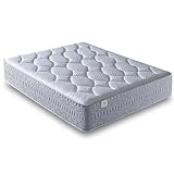NATURELITS Colchones 135x190 Dual Invierno/Verano Enrollado. Hipoalergénico, Antiácaros y Transpirable. Tejido Aeromax 3X. Firmeza Media. Color Gris. Nature Optima Altura 32 cm