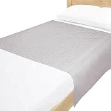 LISSAN - Empapadores Cama Adultos Lavables con alas y 4 Capas de protección, para Camas de 90cm (pack x2) - Impermeable Reutilizable Absorbente - Empapadores Bebe - Protector de 90 x 85 y alas de 50cm