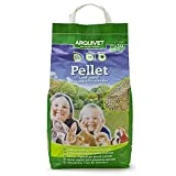 Arquivet Pellet - Lecho higiénico natural, vegetal, orgánico para gatos y pequeños mamíferos roedores, 10 L