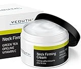 YEOUTH - Crema Reafirmante de Cuello | Crema Hidratante para Cuello y Escote | Contiene Vitamina C, Opelina y Té Verde | Antiarrugas | Reafirma y Tonifica | Apto para Mujer y Hombre | Contenido 120 g