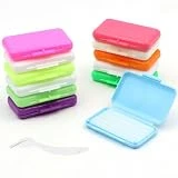 Scettar 12 Cajas/60 tiras Cera de Ortodoncia para Frenos, 10 Sabores Cera Dental para Cera Ortodoncia Brackets Cera de Dientes, Cera Dental para Aliviar la Irritación y el Dolor (10 colores)
