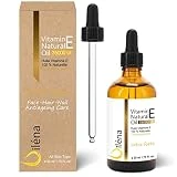 Aceite Vitamina E (Tocoferol) 100% Natural Vegano, Antienvejecimiento Facial, Desmaquillante Waterproof, Cuerpo, Cabello, Uñas, Cutículas, Reparador Manos - 50 ml