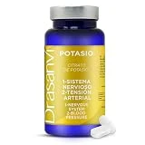 DRASANVI MINERAL CITRATO DE POTASIO | Ayuda a reducir los calambres y a la relajación muscular |Controla el equilibrio del agua en las células | 400mg | 90 comprimidos de potasio = 45 días