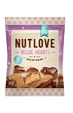 ALLNUTRITION Nutlove Magic Hearts Bombones de Chocolate sin Azúcar - Dulces Corazones de Amor - Chocolates Con Leche Con Relleno de Almendra y Coco - Dulces sin Azúcar - 1 Pack x 100g