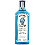 Bombay Sapphire Premium Distilled London Dry Gin, Ginebra Infusionada al vapor con 10 botánicos exóticos seleccionados a mano, 43 % vol., 70 cl / 700 ml