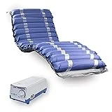 Mobiclinic, Mobi 2, Colchón antiescaras con Motor compresor, para escaras Grado I y II, de Aire alternante, Marca española, Nylon y PVC médico ignífugo, 20 Celdas, Color Azul