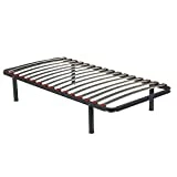 PIKOLIN I Somier guardaespaldas 16 láminas Madera SG16 90x190 I 4 Patas I Bastidor Acero Reforzado I Alta Elasticidad y ventilación I Servicio de Entrega Premium