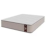 Cecotec Colchón Híbrido Flow 6900 Hybrid 150x190. Multicapa, Núcleo de Muelles Ensacados SpringCore y Viscoelástica ViscoCare, Altura 28 cm, Firmeza Medio Alta, SeparateMuv & BreathSoft