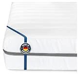 BMM Colchón 80x200 cm Classic XXL Grado de firmeza H4 Extra Firme, colchón de Espuma fría, colchón ortopédico de 7 Zonas, Altura de 12 cm.