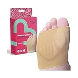 feet bcn Banda metatarsal, unisex. Con almohadilla de gel en el antepié. Alivia el dolor y protege la zona plantar. 1 par. Talla L: EU 41-44. Fabricado en España