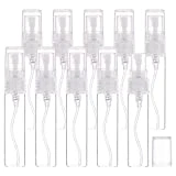 BENECREAT 30 Pack 5ml Botella Cristal de Spray Transparente Vacía de Aerosol de Niebla Botella Rellenable Conveniente para Aceites Esenciales, Productos de Belleza Orgánicos