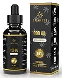 CBD OIL |Aceite CBD puro 15% 10ML 1500Mg | Base Aceite cáñamo enriquecido con CBD |Extracto fresa 0% THC |400 gotas de Cannabidiol PREMIUM| Rico en ácidos grasos | Fabricado en EU GMP (15 %, 10 ML)