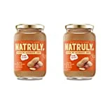 NATRULY Crema de Cacahuete Sin Azúcar, Vegana, Sin Gluten, Sin Lactosa, 100% Cacahuete Natural (Pack 2x500g)