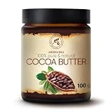 Manteca de Cacao Pura 100g - Sin Refinar - Burkina Faso - 100% Natural - Cuidado del Cuerpo de Cocoa - Estiramiento - Cabello