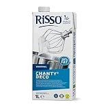 Preparado Vegetal Chanty Deco - Sustituto Ideal de la Nata para Montar y Cocinar - Risso (1 Litro)