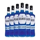 Licores Antonio Nadal Kaboo Blue Curaçao Botella Misil 1 L (Caja de 6 Botella Misil de 1 L)