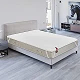 PIKOLIN I Topper viscoelástico Alto Confort y Calidad I Alivia tensiones musculares I Mejora el Confort de tu colchón I Antibacterias, Antiácaros, Antihongos I 5 cm I Madison visco I 90X190