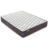beloBed Colchones 90x190 Colchon Individual. Colchon 90 x 190 Altura 18 cm. Colchón Reversible Invierno Verano Firmeza Media Transpirable. ComfortFusion