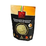 Consorzio Vacche Rosse - Parmigiano Reggiano DOP Vacas Rojas Rallado - 24 Meses - Bolsa de 500 g