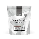 Marca Amazon - Amfit Nutrition Proteína de Suero de Leche en Polvo, Chocolate, 33 porciones, 1 kg (Paquete de 1)