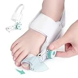 Tech Love Corrector de Juanetes,Corrección de Hallux Valgus Pomo Ajustable,Juanetes Corrector Nocturno y Dia Correa de Talón Antideslizante pie Izquierdo o Derecho Unisex(1 unidad)
