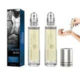NICERAM 2 Pieces Feromonas para Hombre,Colonia Perfume Aceite Esencial con infusión feromonas Roll-on - Perfume Feromonas Larga Duración para Damas y Caballeros, 10 l