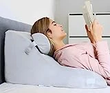 Relivy – Almohada de Lectura, Respaldo para Cama, Cuña Antireflujo Adulto, Cojin de Lectura Cama, Cojin Lumbar Cama Sofa, Respaldo Lumbar, Cojin Cuña Antireflujo