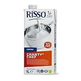 Nata para Cocinar Formato de 1 L - Preparado Vegetal Chanty Chef - Ideal para Salsas Calientes y Gratinados - Producto Vegetariano Sin Gluten Apto para Celíacos - Risso