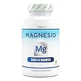 Magnesio - 365 cápsulas (12 meses) - 665 mg por cada, de los cuales 400 mg de magnesio elemental - Altamente dosificado - Sin aditivos indeseables - Vegano