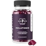 Melatonina Gominolas para Dormir sin azúcar y veganas con Valeriana, Manzanilla, Lavanda y Pasiflora | Melatonina Gummies para el sueño, Gomitas para Dormir de Frutas enriquecidas con Vitaminas