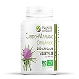 Cardo Mariano Orgánico - Silybum marianum - 300mg - 200 cápsulas vegetales