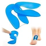 Leikedun Taloneras Silicona, Plantillas de Talón Gel, Aliviar Fascitis Plantar Plantilla Espolon Calcaneo, Reducir los Golpes, Plantillas Talon para Fascitis Plantar Hombres y mujeres(S/35-39)