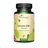 Canela de Ceylan Vegavero | DOSIS ALTA: 2000 mg | Para 4 Meses | Controla Glucosa - Azúcar en Sangre | Colesterol + Antioxidantes | Sin Aditivos & Vegano | 120 Cápsulas