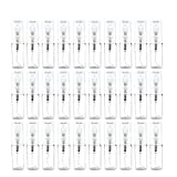 Botella de pulverizadora Transparente de 3 ml para Perfume,acía para Viajes,Fiestas,útiles de Maquillaje,Botellas de Spray con Bomba atomizadora-30 Unidades