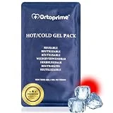 OrtoPrime Bolsa de Gel Frío para LESIONES Bolsa de Gel Frio y Calor REUTILIZABLE - Bolsa frío calor Congelador y Microondas 26 x 15 cm - Bolsa hielo lesiones Adaptable a Cualquier Parte del Cuerpo