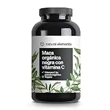 Cápsulas de maca negra ecológica – 3000 mg por dosis diaria. 180 cápsulas. Con vitamina C natural. Sin estearato de magnesio. Certificadas, de alta dosificación