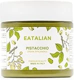 EATALIAN by AMZ BETTER Crema de Pistacho, Deliciosa Crema para Untar, Sabor Dulce y Único, Pasta Ideal con Pan, Perfecta para Rellenar Pasteles y Dulces, 200 gr, Made in Italy