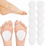 12Pieza Cojines de Fieltro para Pies Almohadillas Metatarsianas Metatarsal Pads para Aliviar el Dolor Bola de Fieltro Grosor Almohadillas de Pies Soporte Antepié Suela para Hombres Mujeres