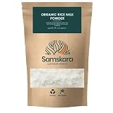 Leche de arroz ecologica en polvo BIO | Vegana base de plantas alternativo a Leche en polvo | Sin Gluten | Samskara (100g x 1 pack)