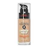 Revlon ColorStay Base de Maquillaje de Larga Duración, 24H, para Piel Mixta/Grasa, Fórmula Enriquecida con Vitamina E, SPF 15, Resistente al Agua (Tono #150 Buff) - 30 ml