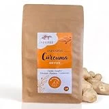 Infusión Detox Cúrcuma - Infusión de cúrcuma y Jengibre - Té desintoxicante - Infusión depurativa - Infusión dietética - Dieta natural - 15 pirámides individuales sin teína.
