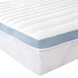 Amazon Basics - Cubrecolchón de espuma con memoria y 7 zonas de aire, 5 cm - 135 x 190 cm