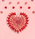 Gommy's Factory LOVE&KISSES (Sin Gluten). Tarta Regalo de Gominolas/Chuches con Forma de Corazón, 41 Golosinas, 250 g